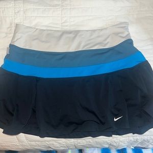 Nike Blues and White Tennis Skirt